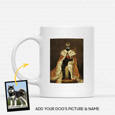 Personalized Dog Gift Idea - Royal Dog's Portrait 53 For Dog Lovers - White Mug
